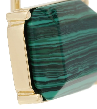 Shop Acne Studios Crystal-embellished Earring In Green