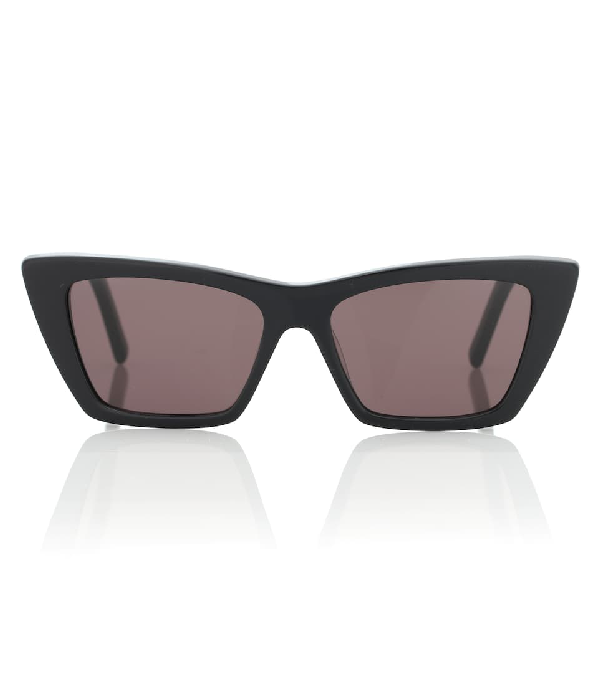 Saint Laurent Black New Wave 276 Cat Eye Sunglasses | ModeSens