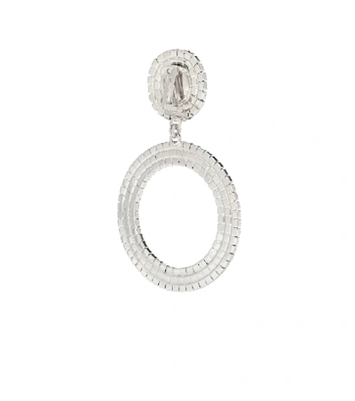 Shop Alessandra Rich Crystal-embellished Earrings In Metallic