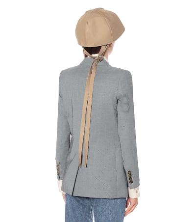 Shop Raf Simons Doubled Cotton Hat In Brown