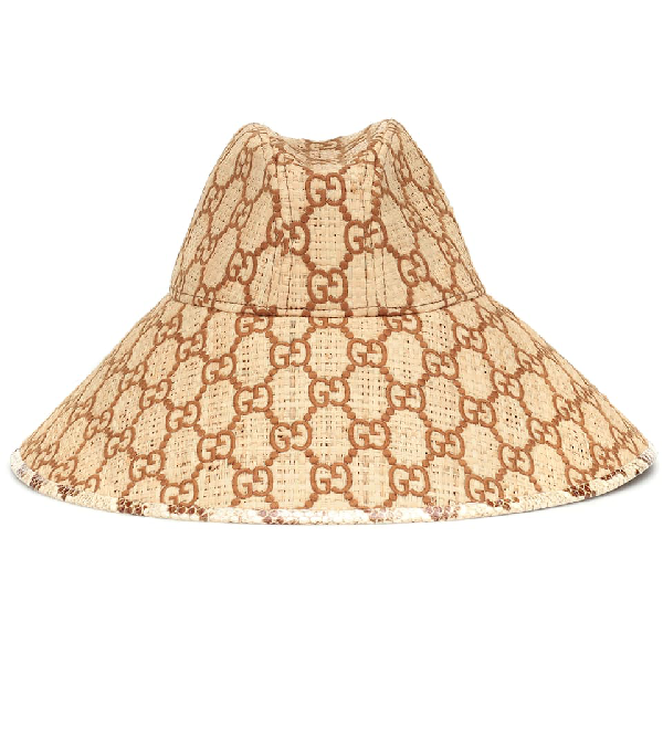 gucci raffia hat