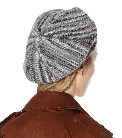 Shop Acne Studios Wool-blend Hat In Grey