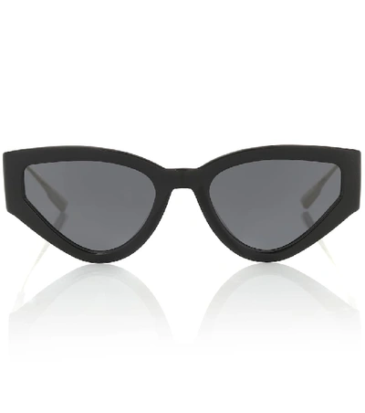 Dior Cat Eye Style 1 Acetate Sunglasses In Black | ModeSens
