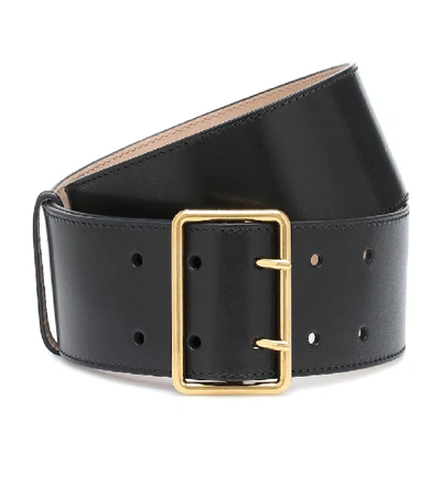 Shop Alexander Mcqueen Leather Belt In Black