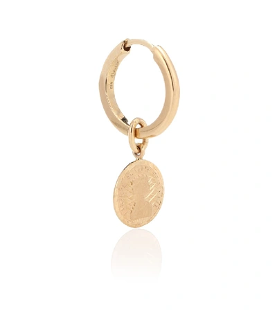 Shop Anissa Kermiche Louise D'or Single Coin 14-kt Gold Single Earring