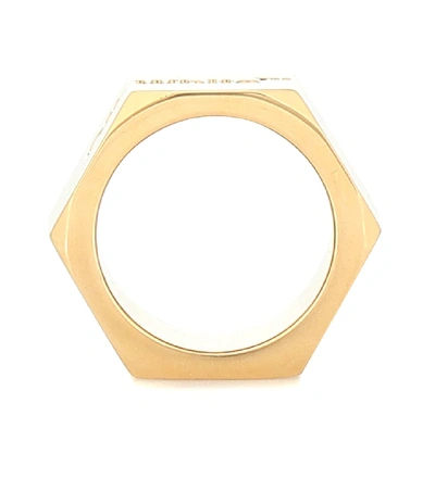 Shop Off-white Hexnut Three-ring Set In Gold