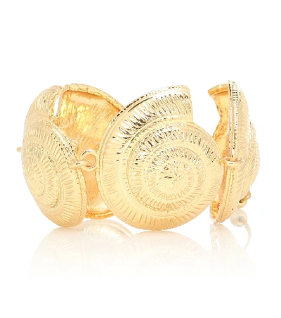 Shop Tohum Design Archi 24kt Gold-plated Shell Bracelet