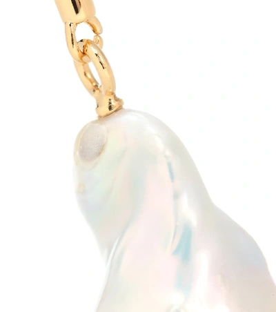 Shop Chloé Darcey Baroque Pearl Earrings In Gold