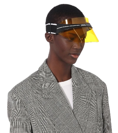 Shop Dior Club1 Acetate Visor In Yellow