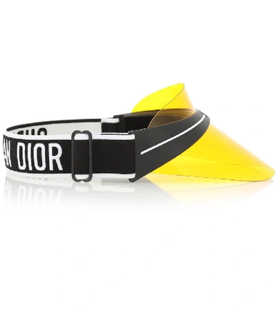 Shop Dior Club1 Acetate Visor In Yellow