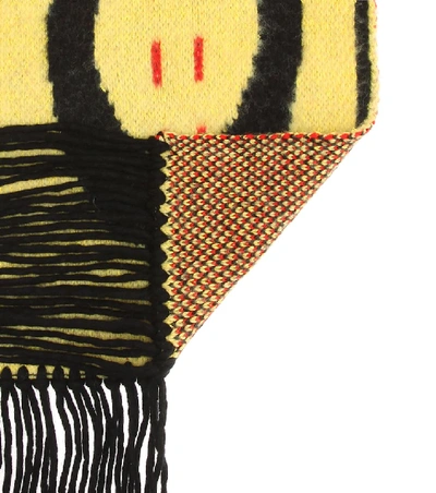 Shop Off-white Industrial Wool-blend Scarf In Yellow