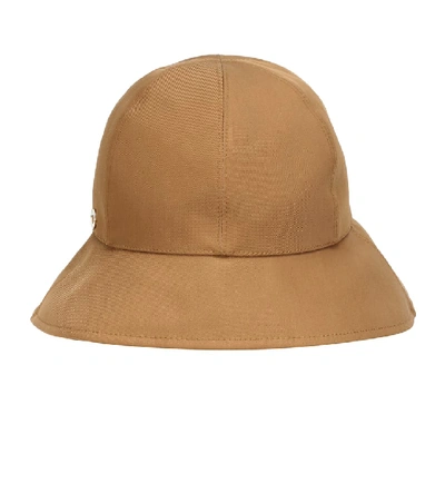 Shop Loro Piana Cloche Namib Cotton Bucket Hat In Beige