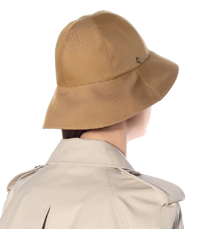 Shop Loro Piana Cloche Namib Cotton Bucket Hat In Beige