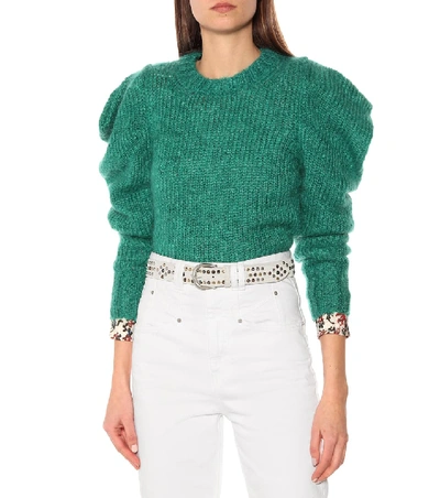 Shop Isabel Marant Devis Studded Leather Belt In White