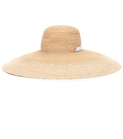 Shop Lola Hats Nomad Raffia Hat In Beige