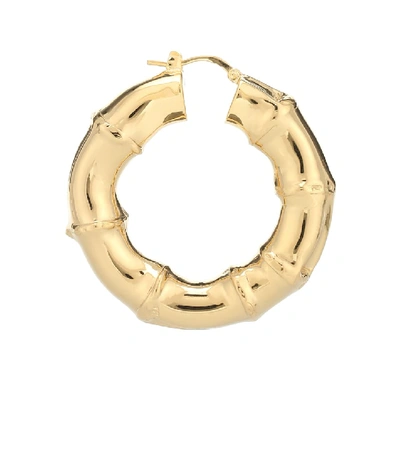 Shop Bottega Veneta Large Hoop Earrings In Gold