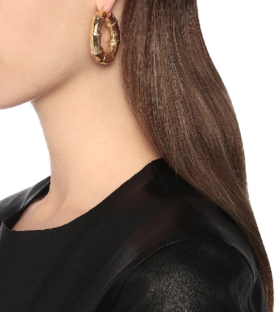 Shop Bottega Veneta Large Hoop Earrings In Gold