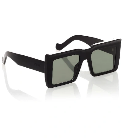 Shop Loewe Square Sunglasses In Black