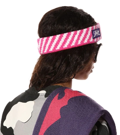 Shop Off-white Wool Headband In Pink