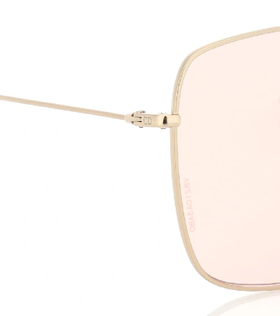 Shop Dior Stellaire1 Square Sunglasses In Gold