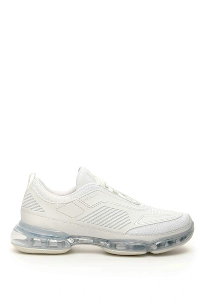 Shop Prada Cloudbust Air Sneakers In White