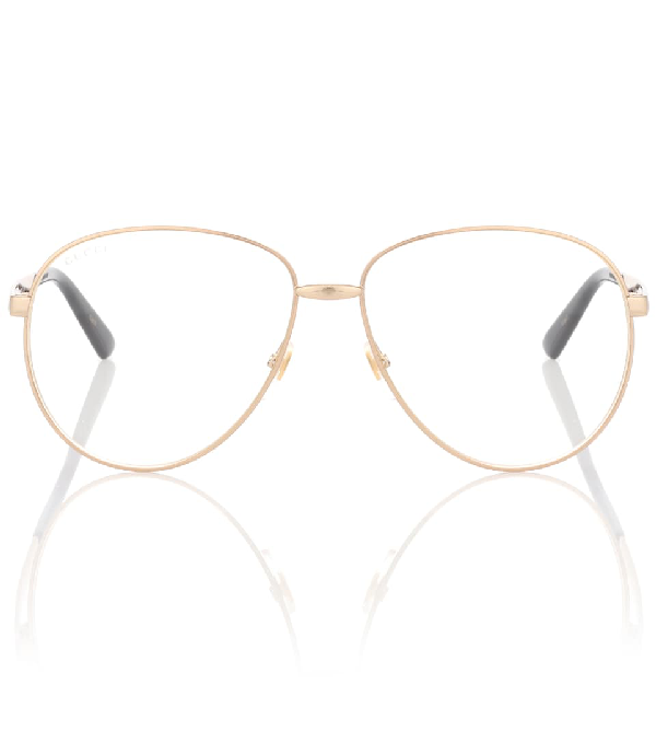 gucci aviator optical glasses