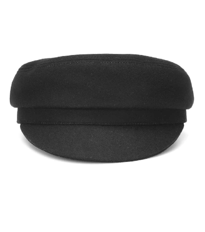 Shop Isabel Marant Evie Wool-blend Cap In Black