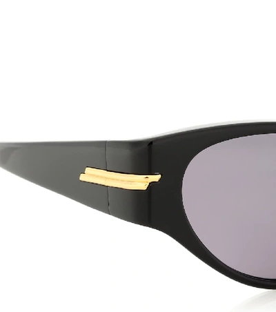 Shop Bottega Veneta 02 Cat-eye Acetate Sunglasses In Black