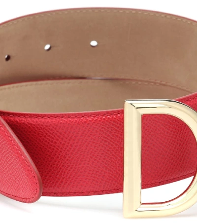 Shop Dolce & Gabbana Dg Leather Belt In Red