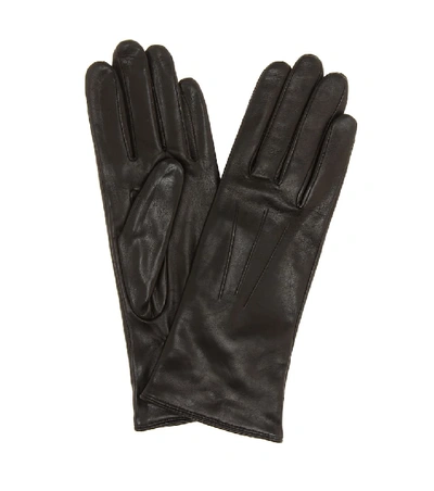 Shop Isabel Marant Easy Rider Leather Gloves In Black