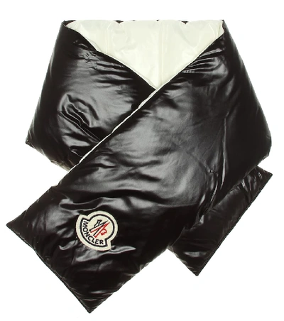 Shop Moncler Down Scarf In Black