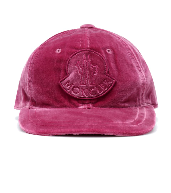 moncler logo patch cap