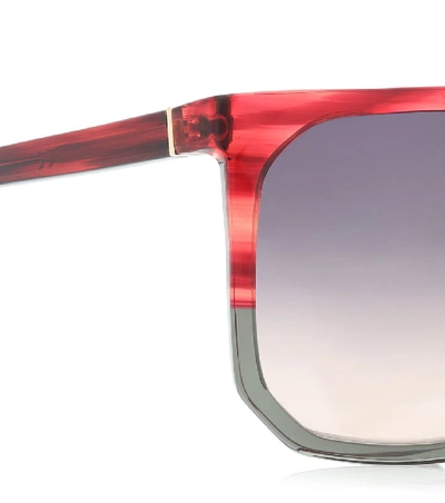 Shop Loewe Filipa Acetate Sunglasses In Red