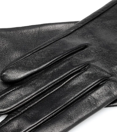 Shop Vetements Leather Gloves Belt In Black