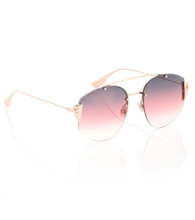 Shop Dior Stronger Aviator Sunglasses In Pink