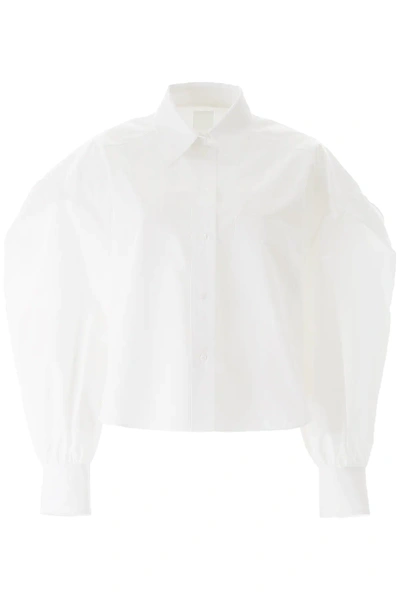 Shop Valentino Boxy Shirt In White