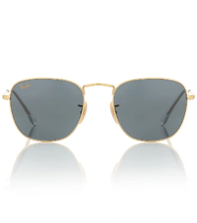 Shop Ray Ban Rb3857 Frank Legend Sunglasses In Gold