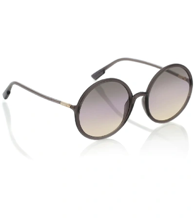 Shop Dior Sostellaire2 Round Sunglasses In Black