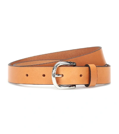 Shop Isabel Marant Zap Leather Belt In Brown