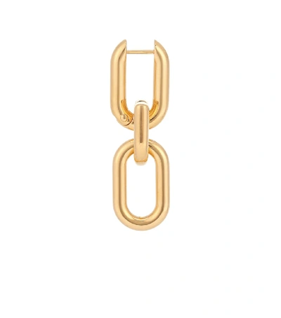 Shop Balenciaga Brass Earrings In Gold