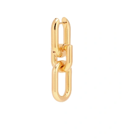 Shop Balenciaga Brass Earrings In Gold