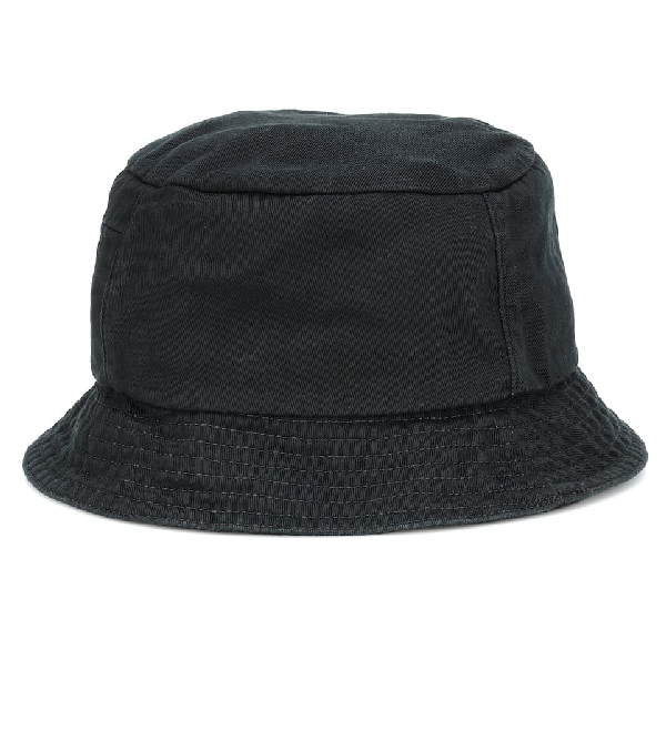 Off-white Logo Cotton-twill Bucket Hat In Black/white | ModeSens