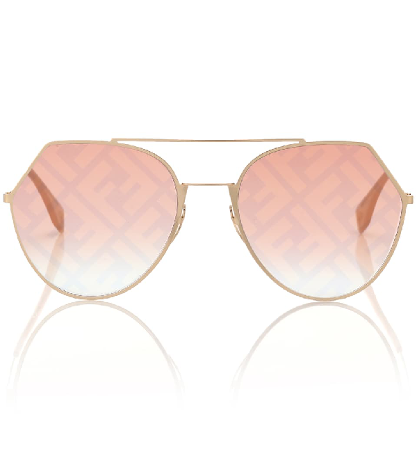 Fendi Eyeline Sunglasses In Pink | ModeSens