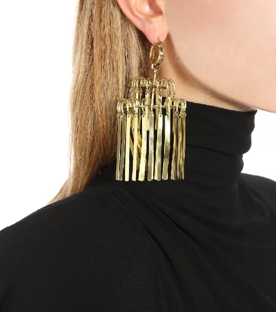 Shop Ellery Veil Xl Chandelier Earrings In Gold