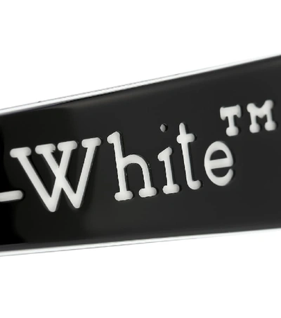 Shop Off-white Logo Hair Clip In Black
