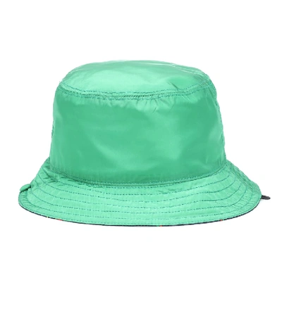 Shop Gucci Reversible Bucket Hat In Green