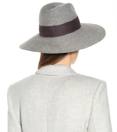 Shop Lola Hats Strap Felt Hat In Grey