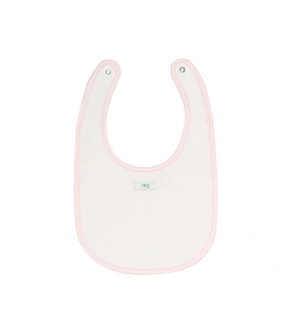 Shop Fendi Baby Set Of 3 Stretch-cotton Bibs In Pink