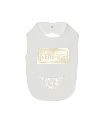 Shop Versace Set Of Two Printed Bibs In White