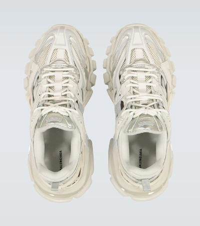 Shop Balenciaga Track.2 Open Sneakers In White